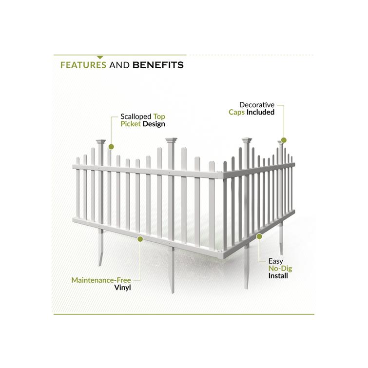 Madison Picket Garden Fence